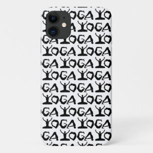 Yoga Silhouettes Black And White iPhone 11 Case