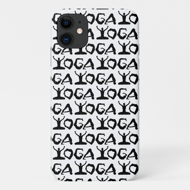 Yoga Silhouettes Black And White Case-Mate iPhone Case (Back)