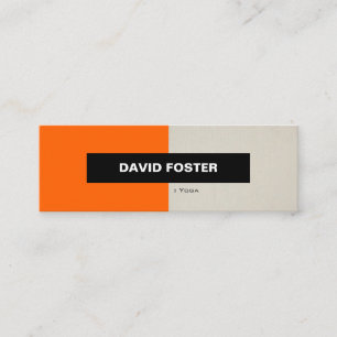 Yoga - Simple Elegant Stylish Mini Business Card