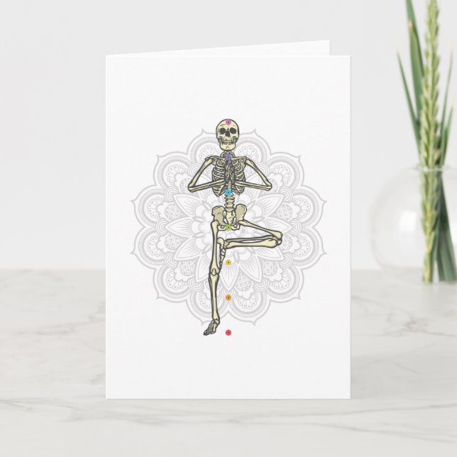 Yoga skeleton card (Front)