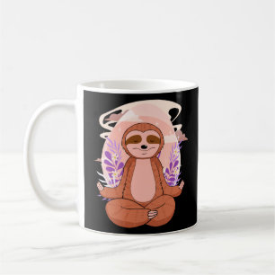Yoga Sloth Lazy Animal Doing Meditation Sloth Yoga Coffee Mug