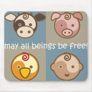 Yoga Speak Baby : May All Beings Be Free! Mouse Pad