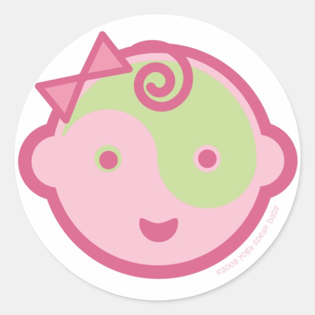 Yoga Speak Baby : Stickers Lil' Yogini (Devant)