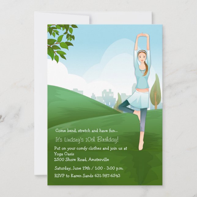 Yoga Spirit Invitation (Front)