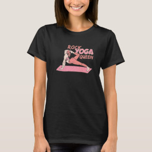 Yoga Sport Queen Rock Namaste Women Motivation Yog T-Shirt