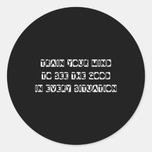 Yoga Spruch Selbstfindung Classic Round Sticker