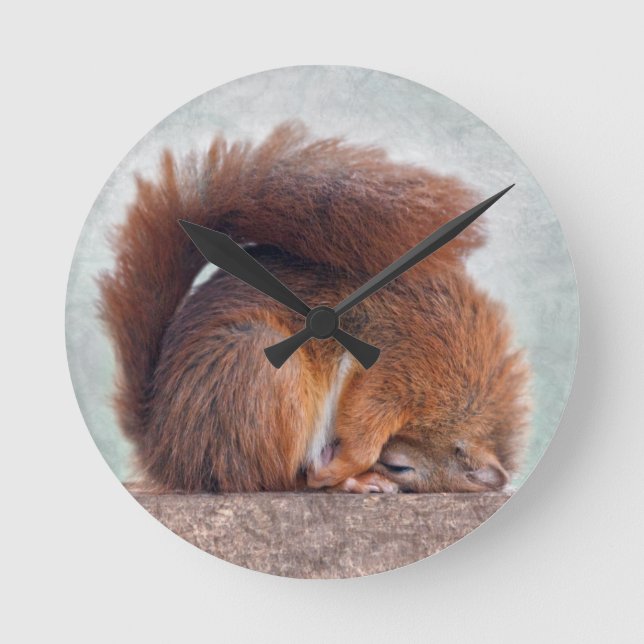 Yoga Squirrel Clock (Front)