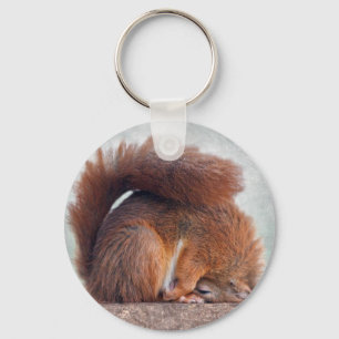 Yoga Squirrel Keyring