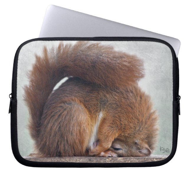Yoga Squirrel Laptop Sleeve (Front)