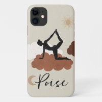 Yoga stretch pose silhouette poise health sun moon