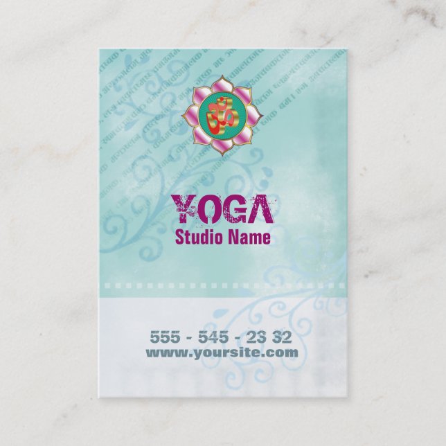 Yoga Studio - Business Card (Front)