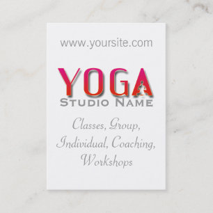 Yoga Studio - Business Card