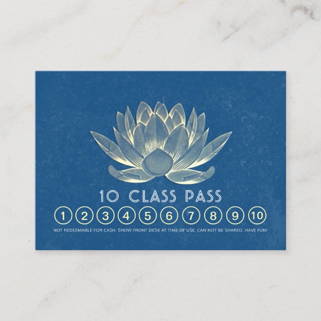 Yoga Studio Classe Pass Fidélité Rendez-vous Lotus (Devant)