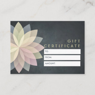 YOGA Studio Gift Certificate Colourful Mandala Sig