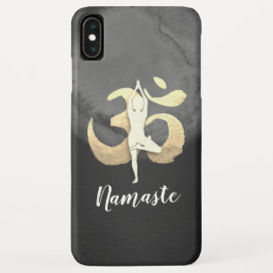 Yoga Studio Instructor Meditation Pose OM Symbol iPhone XS Max Case