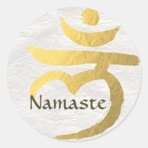 Yoga Studio Instructor Meditation Root Chakra Sign Classic Round Sticker