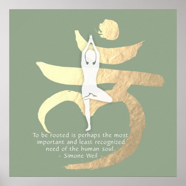 Yoga Studio Instructor Root Chakra Mantra LAM Sign (Front)