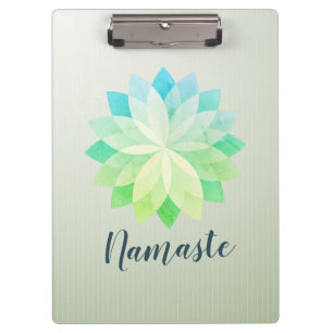 YOGA Studio Meditation Instructor Colourful Mandal Clipboard