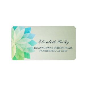 YOGA Studio Meditation Instructor Colourful Mandal Label