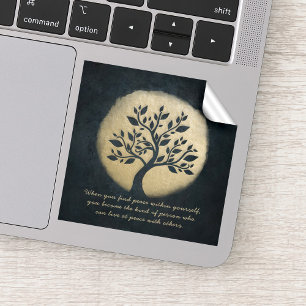 Yoga Studio Meditation Instructor Gold Tree Quotes