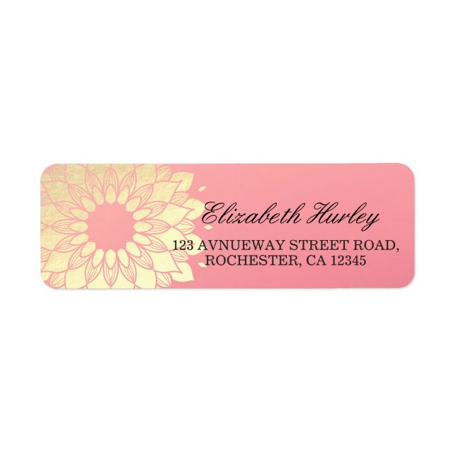 Yoga Studio Meditation Instructor Golden Mandala (Front)