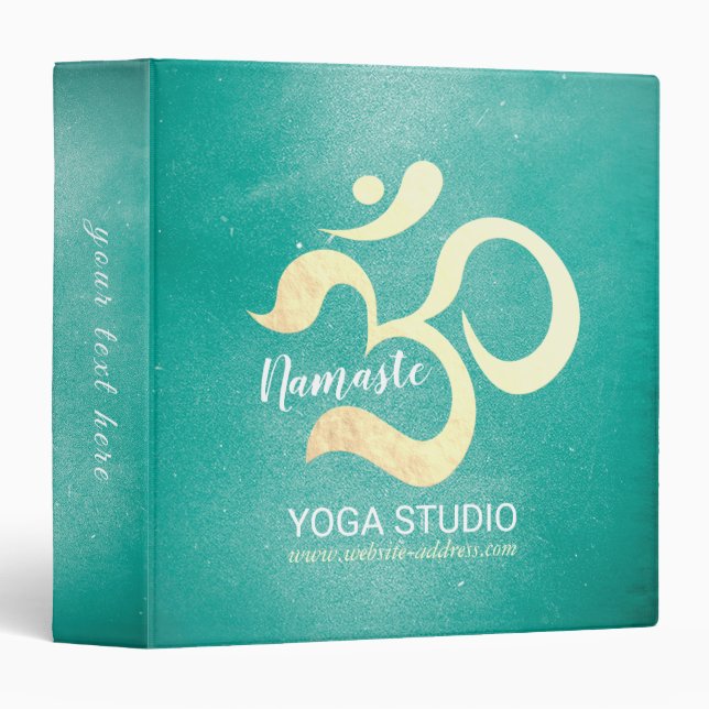 Yoga Studio Meditation Instructor Life Coach OM Binder (Front/Spine)