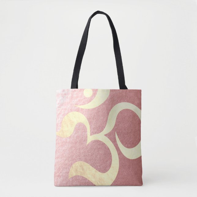 Yoga Studio Meditation Instructor Life Coach OM Tote Bag (Front)