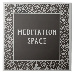 Yoga Studio Meditation Room Name Plaque Sign Tile