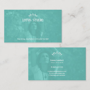 Yoga Studio   Personal Teacher Business Card