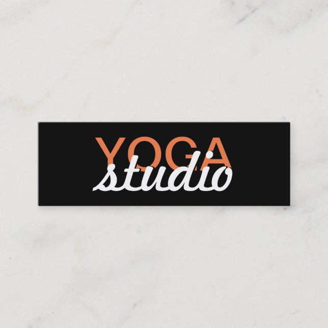 yoga studio punch card (Front)