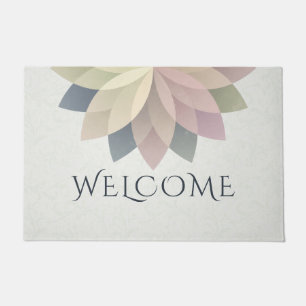 YOGA Studio Welcome Doormat Colourful Lotus Mandal