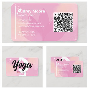 Yoga Studio Yoga Teacher Templates Business Card