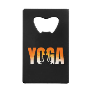 Yoga Sunshine Credit Card Bottle Opener
