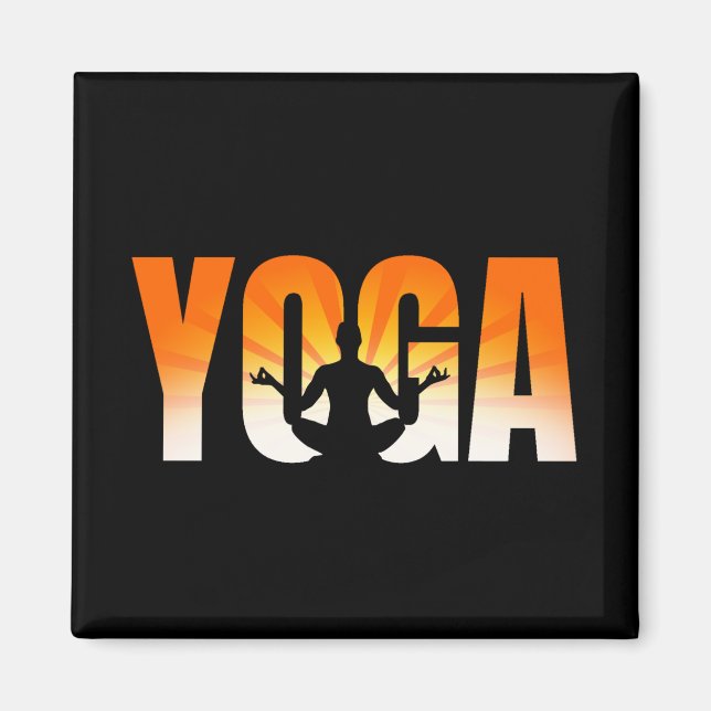 Yoga Sunshine Magnet (Front)