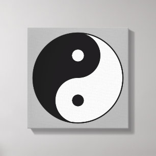 yoga symbol canvas print