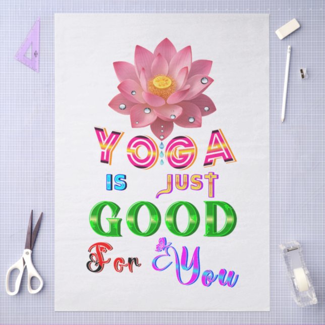 Yoga Tableware Is Just Good For You Tissue Paper (Craft)