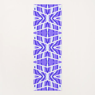 Yoga Tapis de Yoga, Motif classique blanc violet mignon