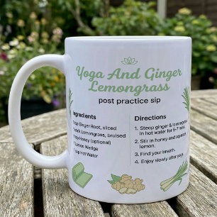 Yoga Tea Recipe Ginger Lemongrass Coffee Mug
