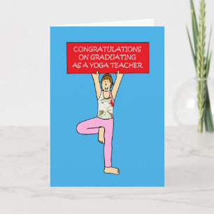 Yoga Teacher Graduate Congratulations Card
