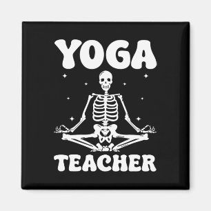 Yoga Teacher Halloween Meditation Magnet