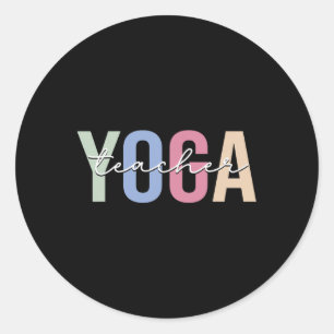 Yoga Teacher Yoga Instructor  Classic Round Sticker