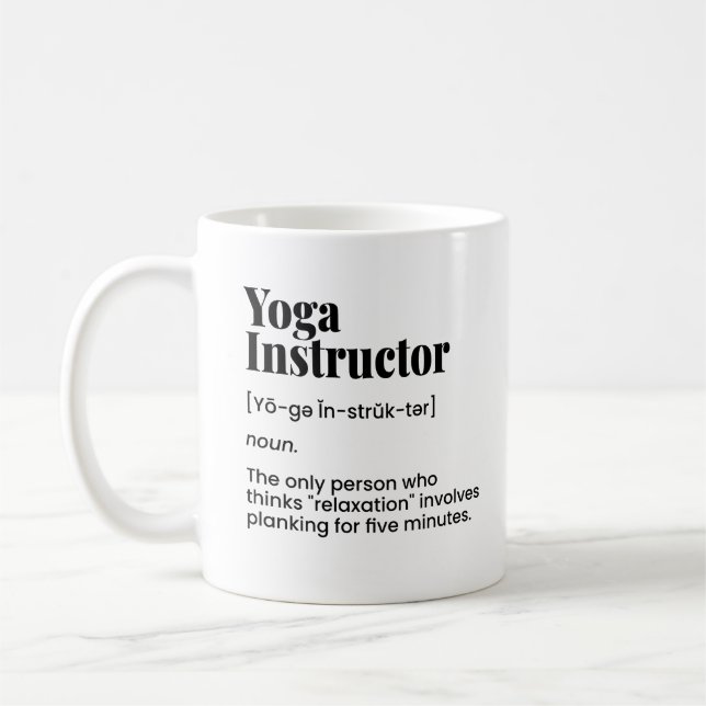 Yoga Teacher,Yoga Instructor,Yoga Class Coffee Mug (Left)