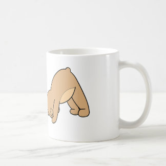 Yoga Teddy Bear Downward Dog Mug