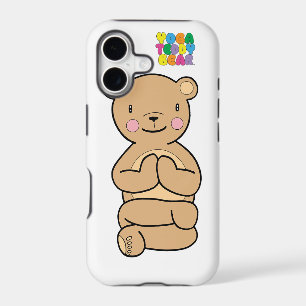 Yoga Teddy Bear Namaste Phone Case