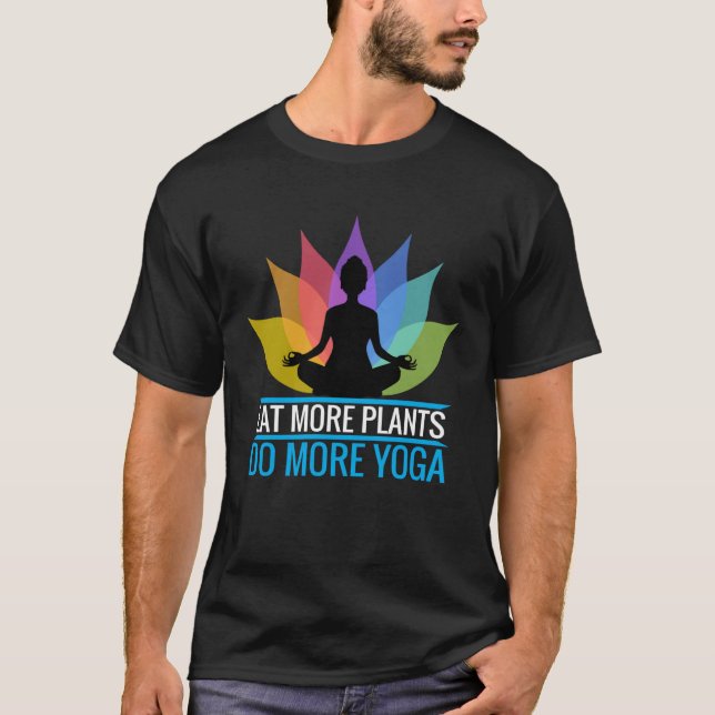 Yoga Tees  Eat More Plants Do More Yoga (Front)