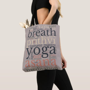 Yoga Termes Mots Versatile Sac fourre-tout de l'ép