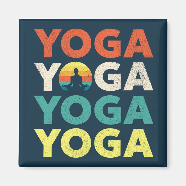 Yoga text design magnet (Front)