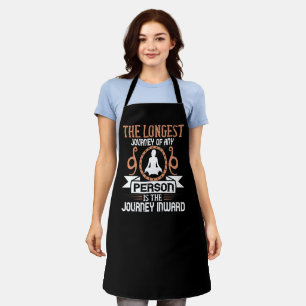 Yoga - The Longest Journey Is The Journey Inward Apron