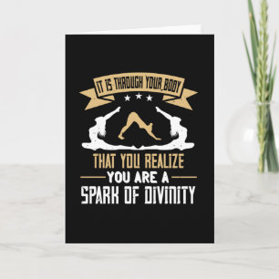 Yoga Through Your Body You Are A Spark Of Divinity Card