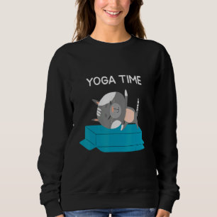 Yoga Time Cat Relax Meditation Sweatshirt